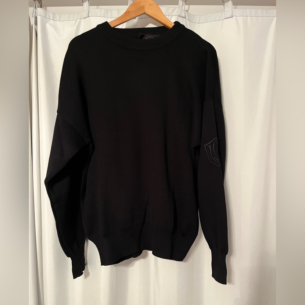 Mens Bogner black pull over sweater